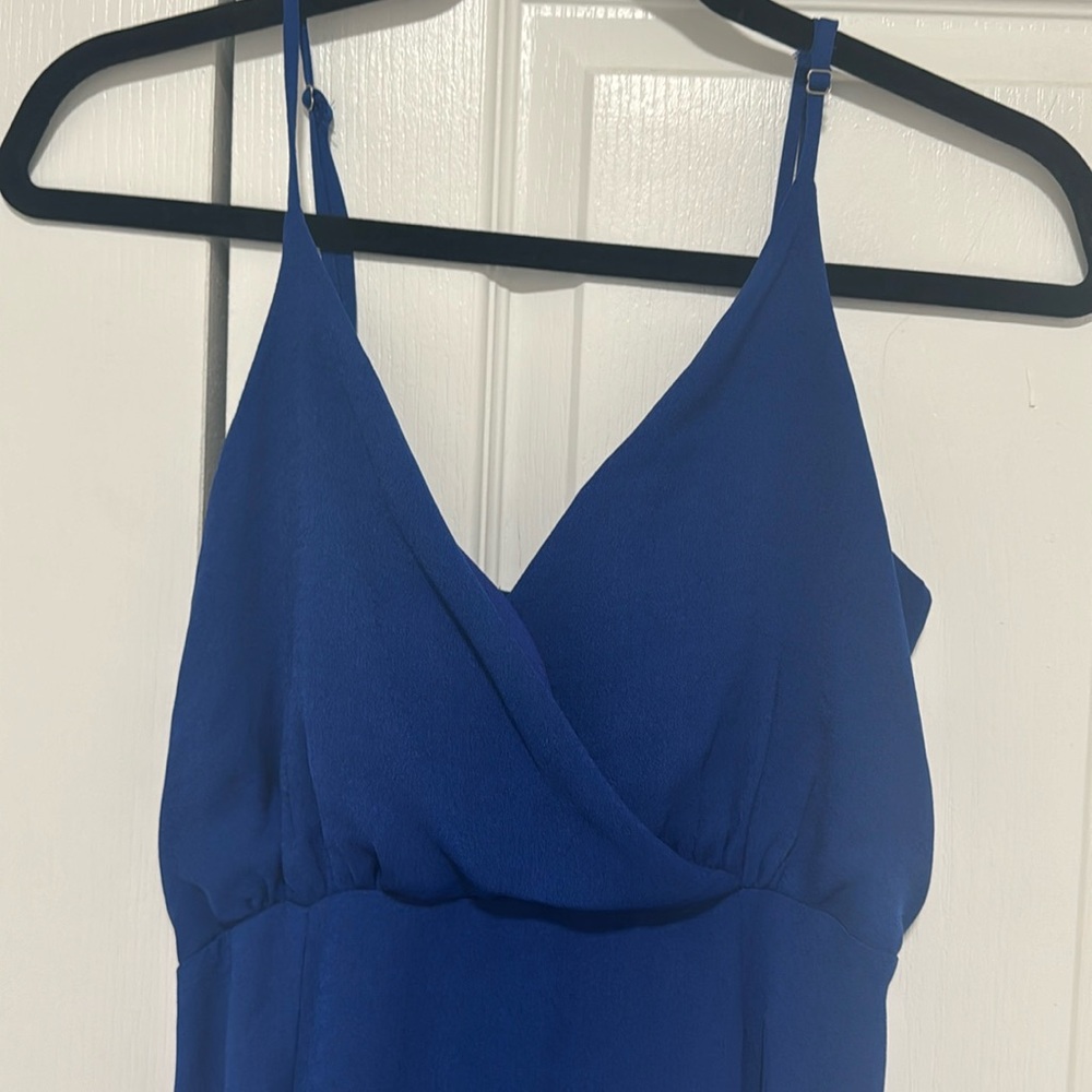 Beautiful blue maxi dress with nice slit